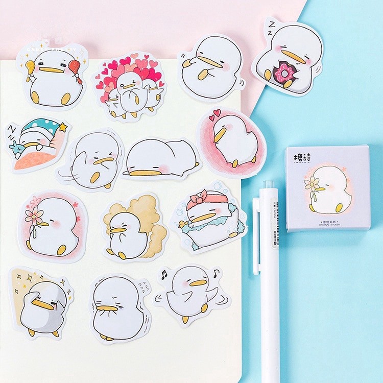 45 pcs Stickers DUCK Deco Diary DIY ScrapBook Planner Bujo  Journal-stiker lucu murah aesthetic