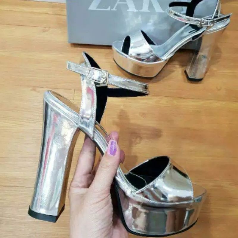 HIGH HEELS ZARA GLOSY IMPORT/CHUNGKI HEELS ZARA