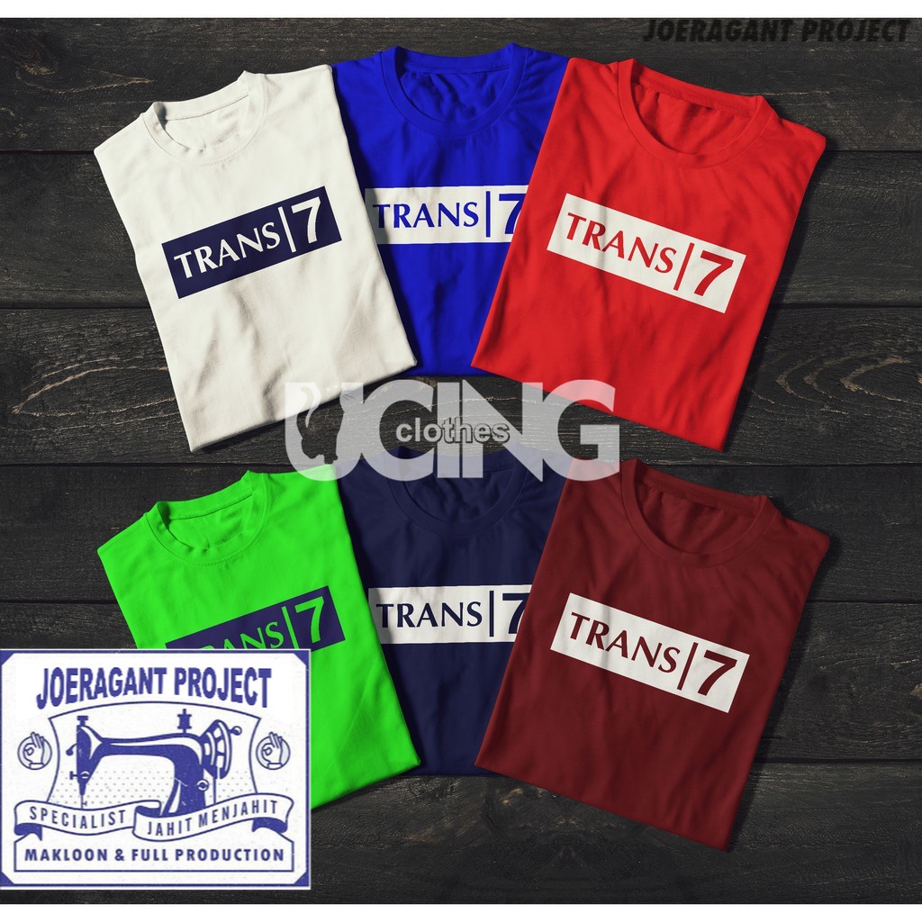 Kaos Baju Trans 7 Logo Kaos TV JP