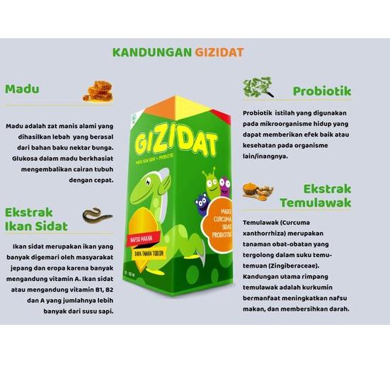 Gizidat Asli Original Penambah Nafsu Makan Anak