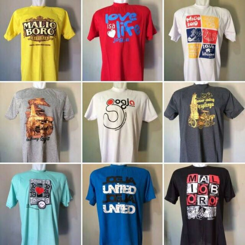 Kaos Jogja Kaos Malioboro Yogyakarta Kaos Oblong Pria Wanita Kaos Dagadu