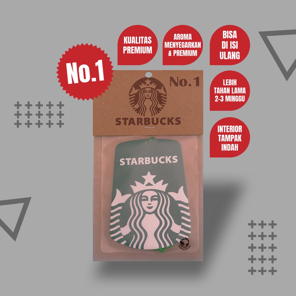 PROMO !!! Parfum Pewangi Mobil - Pengharum Ruangan Gantung - STARBUCKS