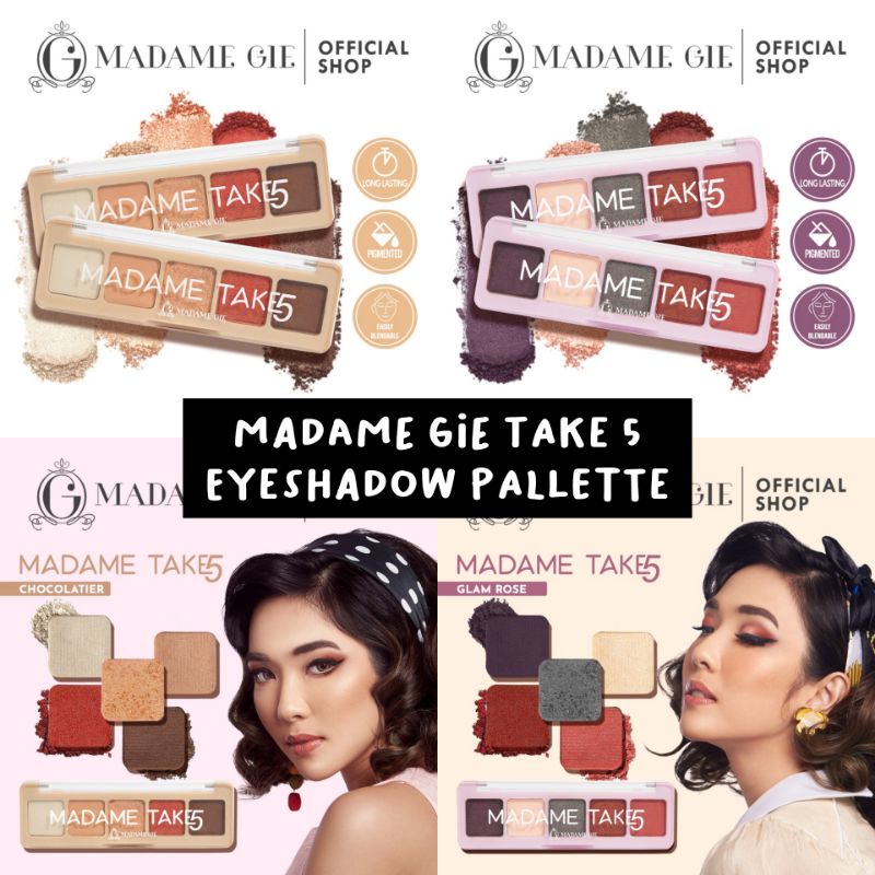 Madame Gie Face Pallete | Madame To Go | Moondust | Take 5 | Playful Face Pallette | Madame Complete Makeup Kit| Getaway