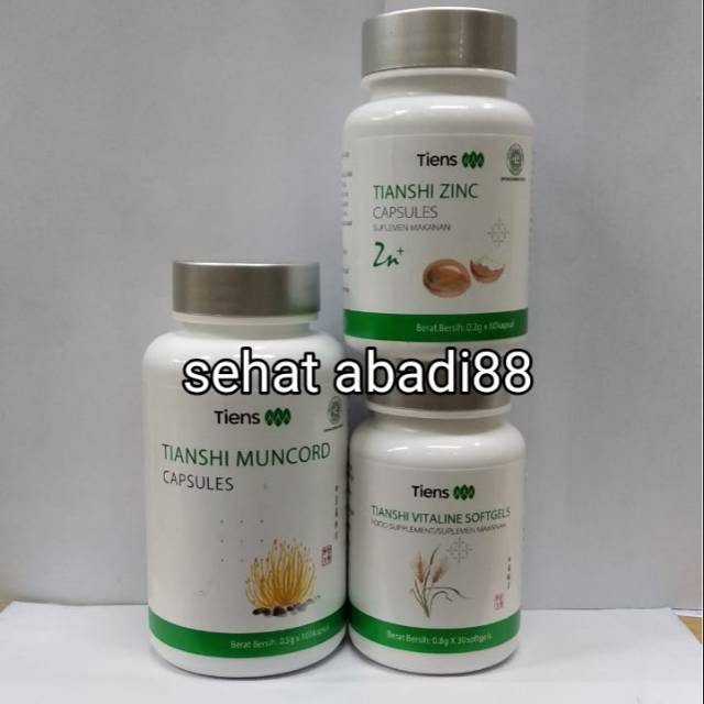 Paket Volcano Tiens 1 Muncord 1 Vitaline 1 Zinc