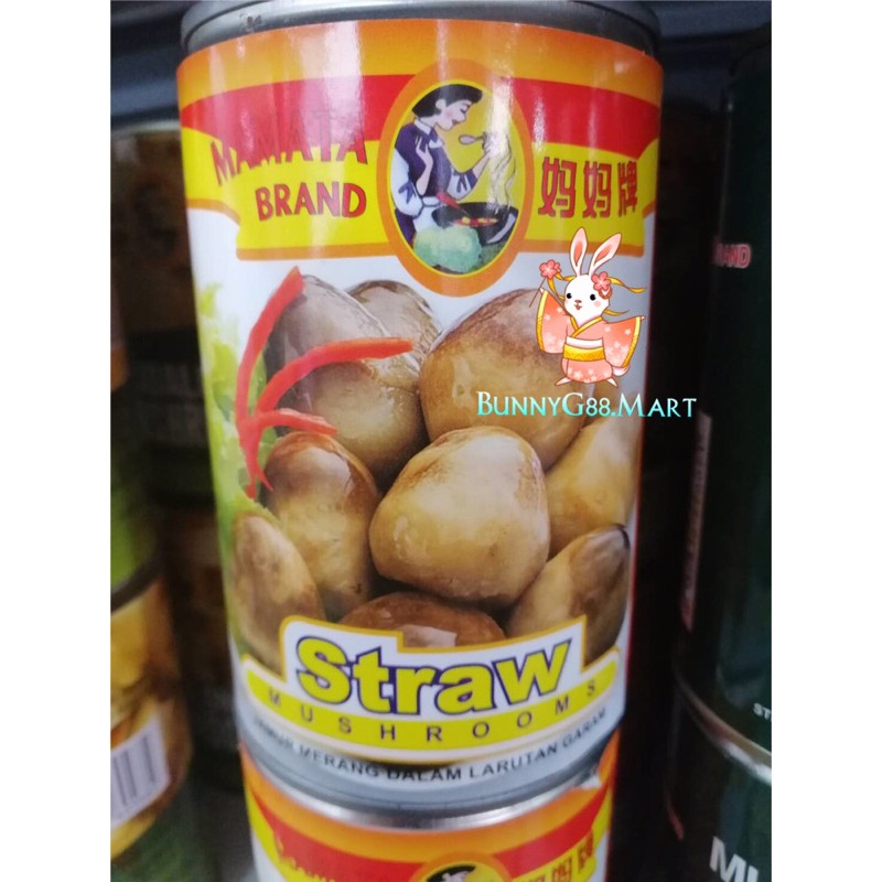 

[SALE] MAMATA STRAWBMUSHROOM 425gr/JAMUR MERANG/JAMUR KALENG/CHAU KO