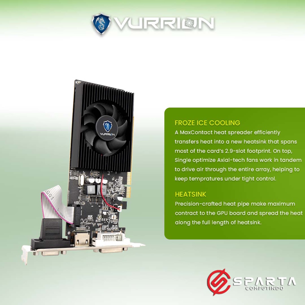 VGA Nvidia Geforce GT 210 1GB GDDR3 Vurrion New Garansi Resmi