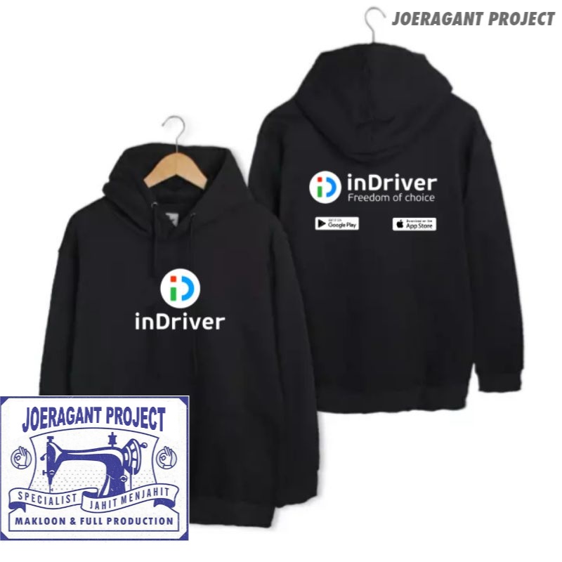 kaos sweater jaket indriver / indriver infinity Indonesia club ojol JP