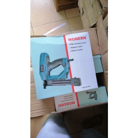 

Mesin Staples Electric Modern/ Paku Tembak Listrik M 30F/U Gun Tacker Nail M30FU M-30F/U
