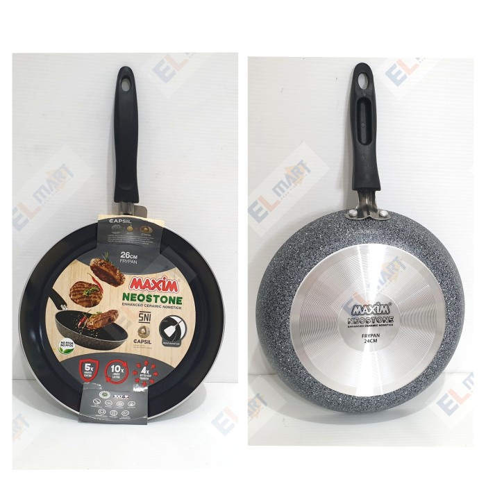 Maxim Neostone Frypan 26cm Ceramic Wajan Anti Lengket Anti Gores 26 cm