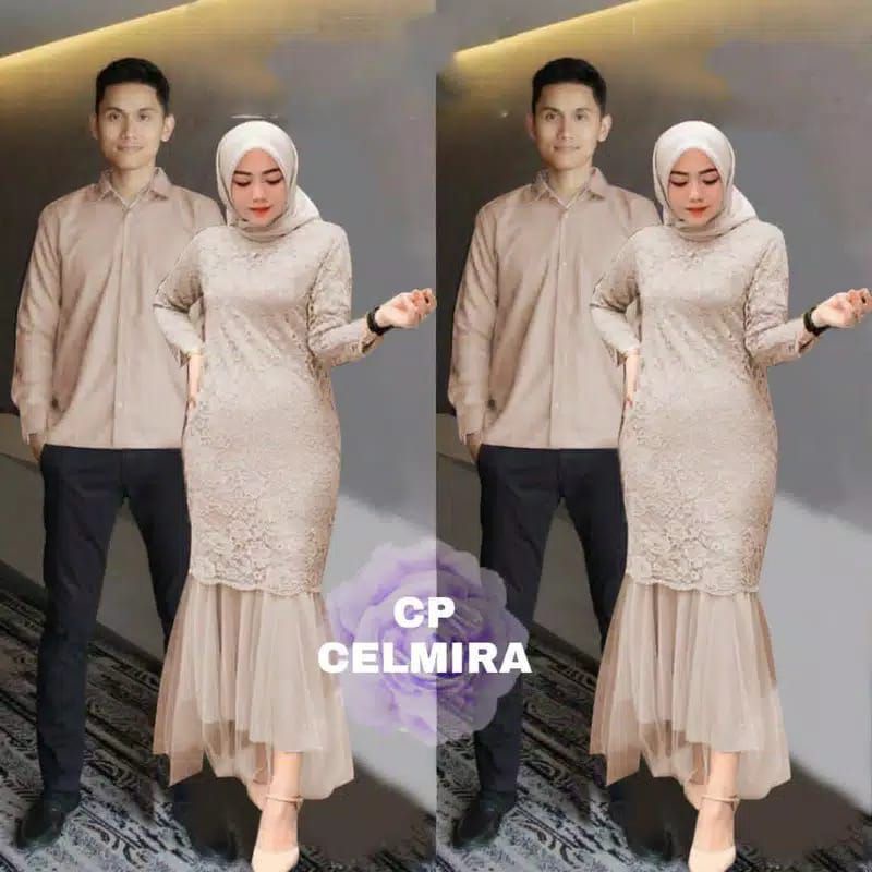 COUPLE CELMIRA / COUPLE TERMURAH/ BAJU MUSLIM WANITA/GAMIS / BAJU PESTA MUSLIMAH/ BAJU KEMBAR COWOK 