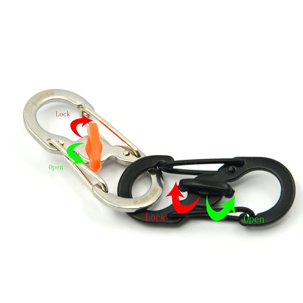 Grab medan Metal S-Biner Carabiner Metal Spring Hook - S1217