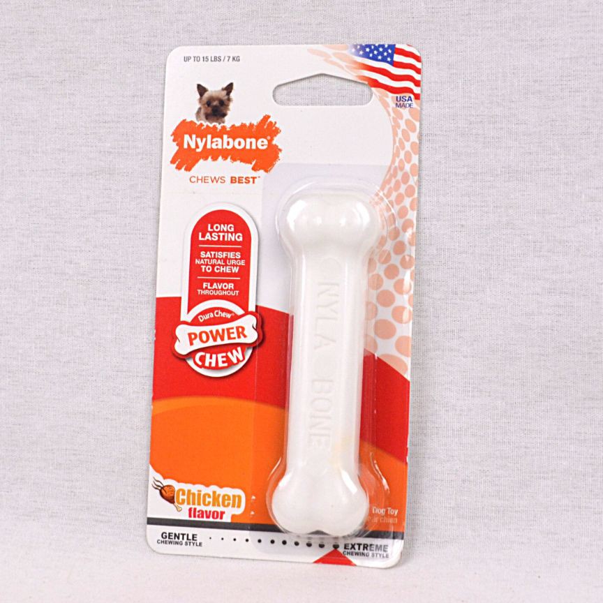 

NYLABONE Mainan Anjing DURACHEW Chicken Bone Petite