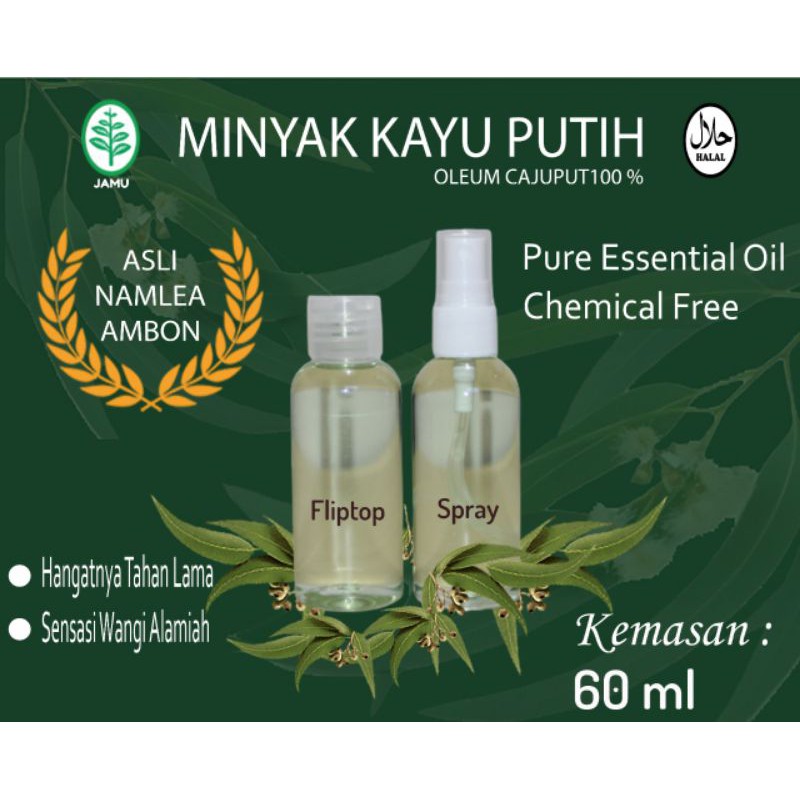 Minyak Kayu Putih Asli Namlea Ambon (60ml)