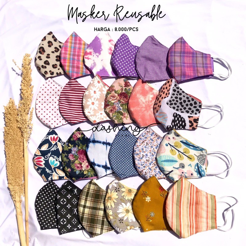 MSKR REUSABLE PART 1/Masker kain/masker bolak balik