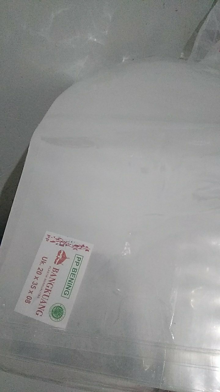 Plastik Pp Bening Tebal 0.8 10x20 12x25 15x25 15x30 18x35 20x35/10x20 12x25 15x25 15x30 18x35 20x35