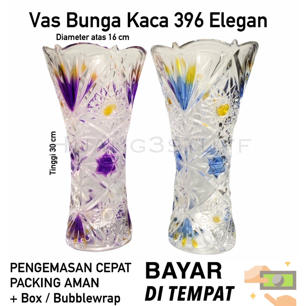 Vas Bunga Kaca Gold Emas Elegan Vas Bunga Dekorasi Mewah