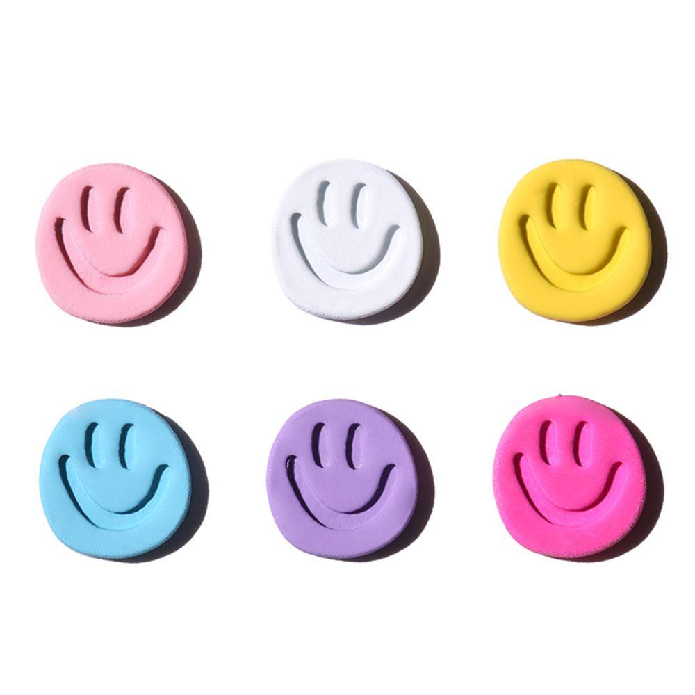 NEEDWAY Perhiasan Kuku Wajah Senyum Jepang Lucu Smiley Buttons Hiasan Kuku DIY