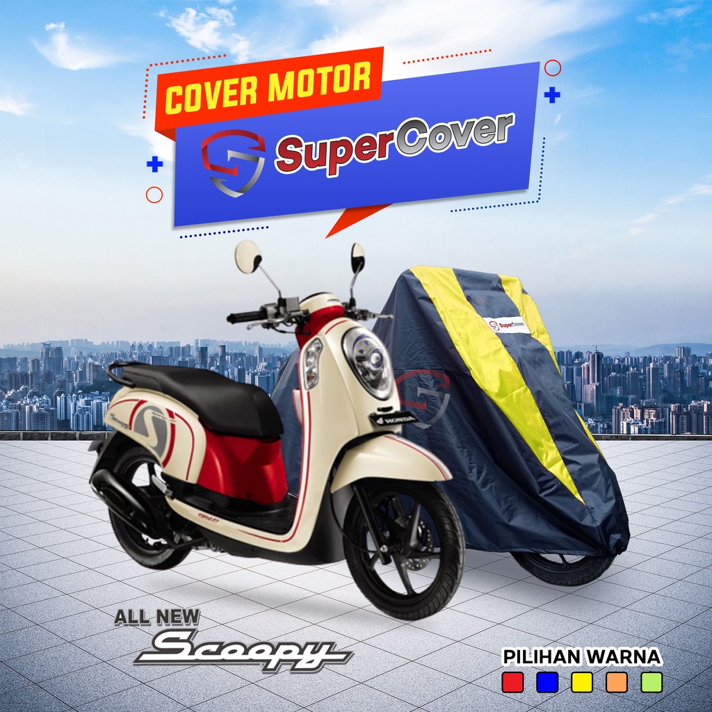 Penutup motor Scoopy Cover motor Scoopy Selimut motor Scoopy Sarung motor Scoopy INDOOR