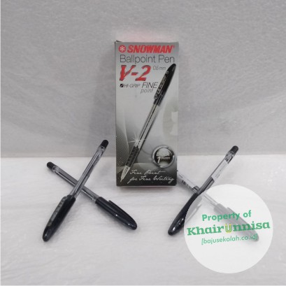 

PULPEN SNOWMAN V-2 HITAM