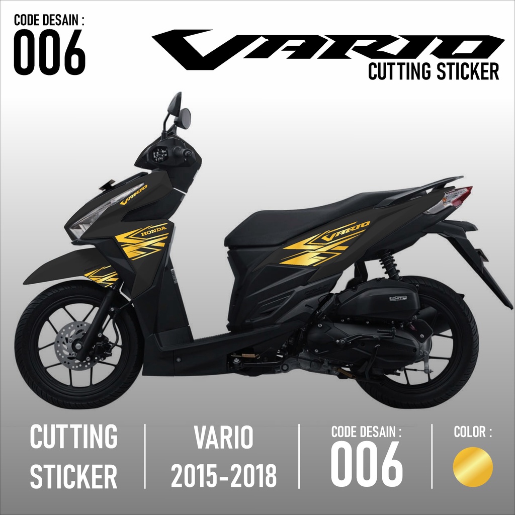 Cutting Sticker Vario - Aksesoris Motor Cuting Honda Vario 125 & 150 Skotlet Stiker Striping Lis Var
