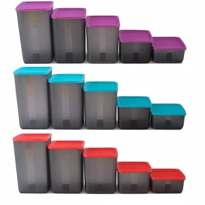 [ ASAHI ] CALISTA ASAHI SET ISI 5 - ASAHI AIRTIGHT toples beranak isi 5 pc makanan bumbu kue snack kotak set premium FOOD CONTAINER KONTAINER GROSIR UNIK