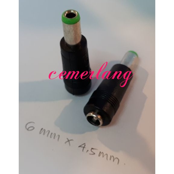 6.0mm * 4.5mm Sambungan Jack DC / Female to Male Over Connector Jack DC 6,0 mm x 4,5 mm