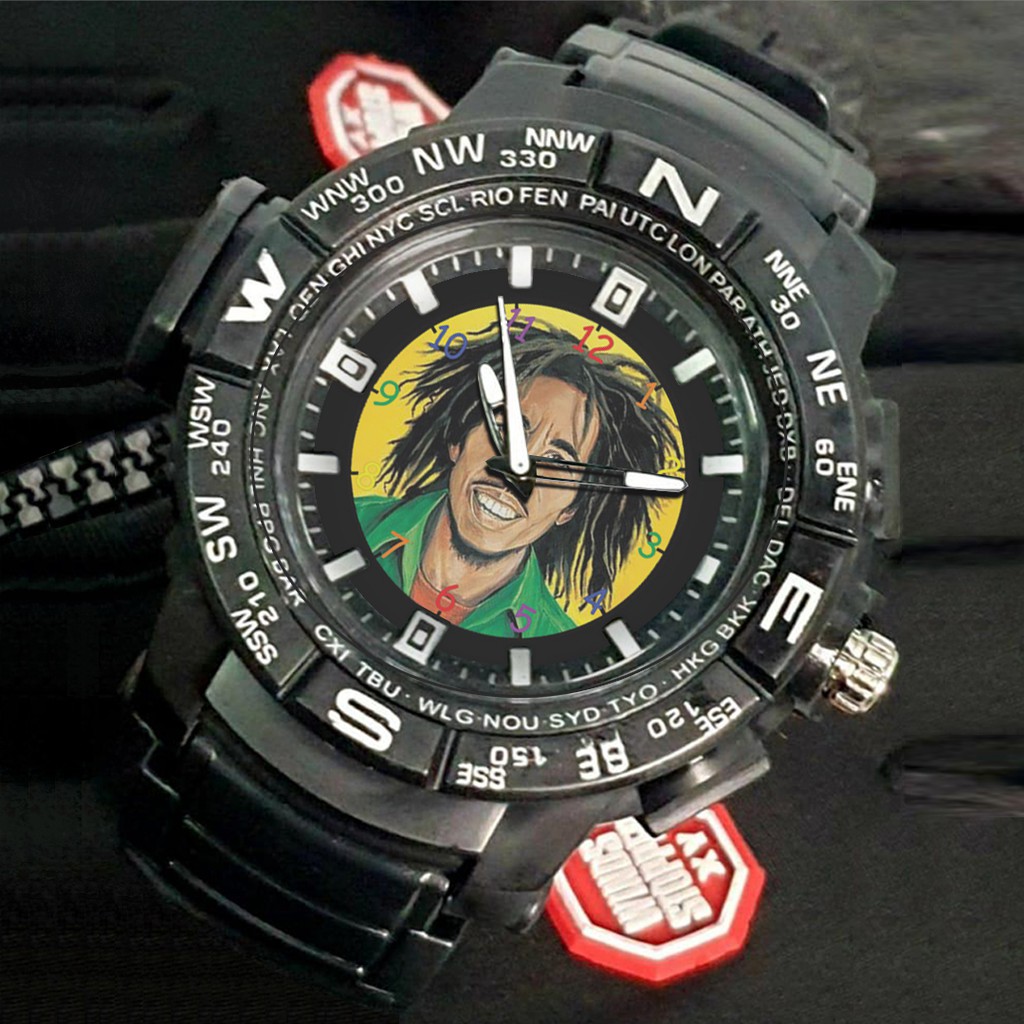 (EXCLUSIVE) Jam Tangan BOB MARLEY Sport Bagus