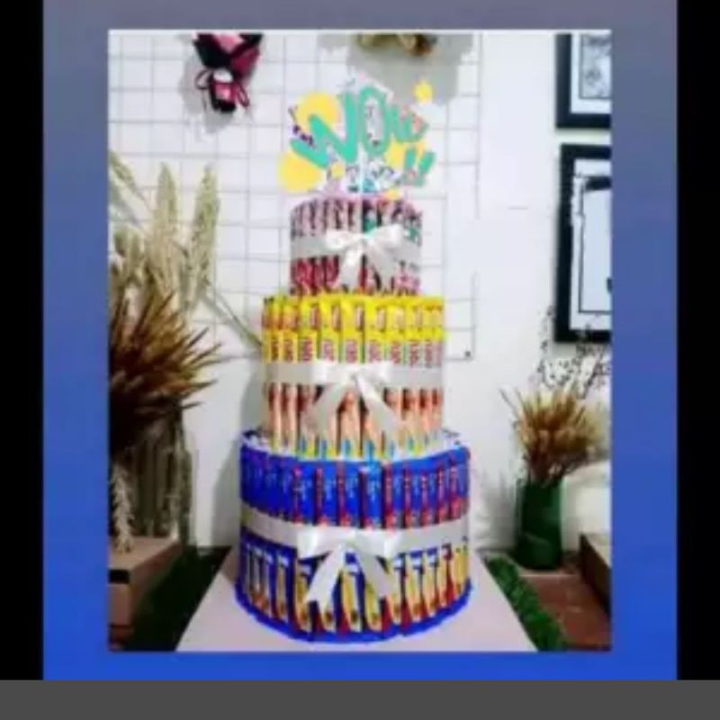 

Buket snack ulang tahuh - Buket 3Susun