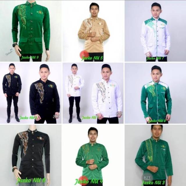 Baju Koko JASKO NU Variasi Bordir