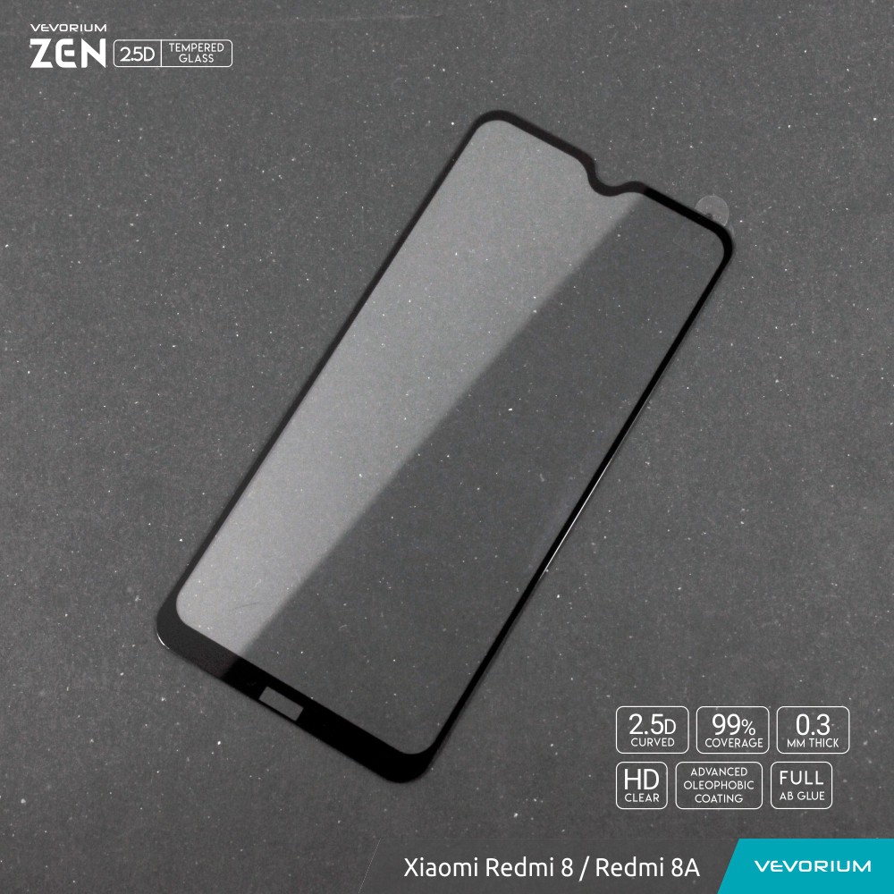 VEVORIUM ZEN 2.5D Xiaomi Redmi 8 8A PRO 8A Full Cover Tempered Glass Redmi 8A Anti Gores Kaca