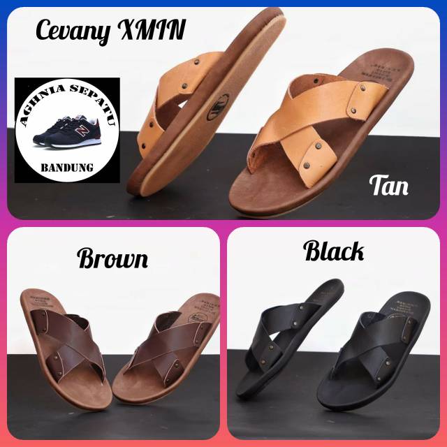 SANDAL PRIA SANDAL KULIT CEVANI XMIN ORIGINAL