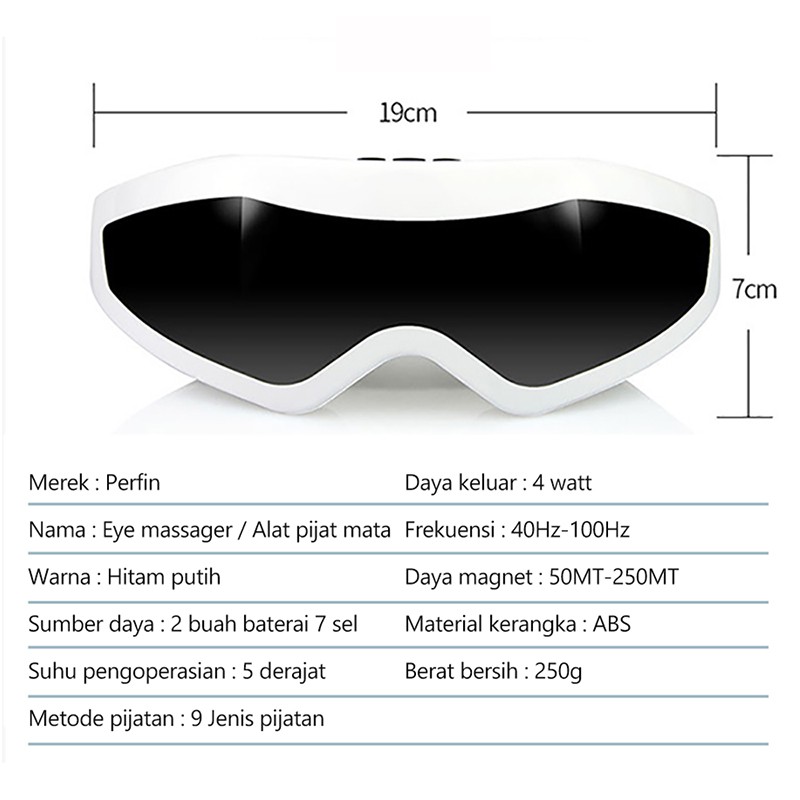 Perfin PFZ5 Eye massager alat pijat mata alat terapi mata kesehatan