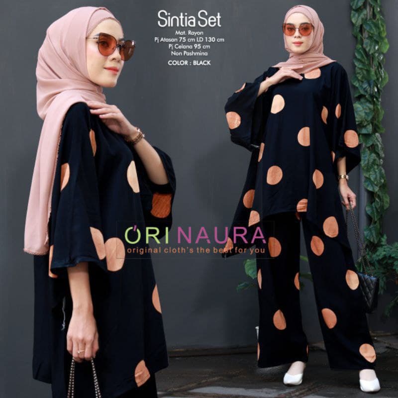 One Set Jumbo Wanita Waka Waka Rayon Premium Setelan Wanita Lengan Pendek Busui Set Rayon Kekinian