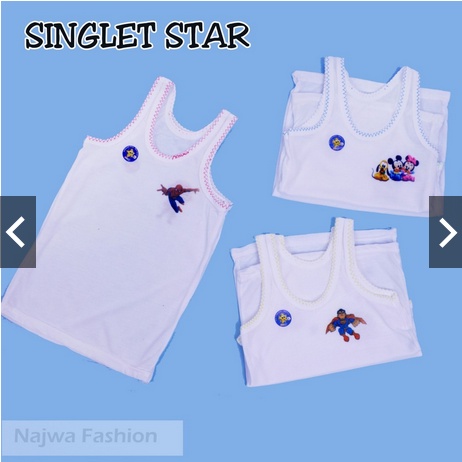 Singlet anak( kaos dalam )/ singlet anak dan bayi /singlet sticker