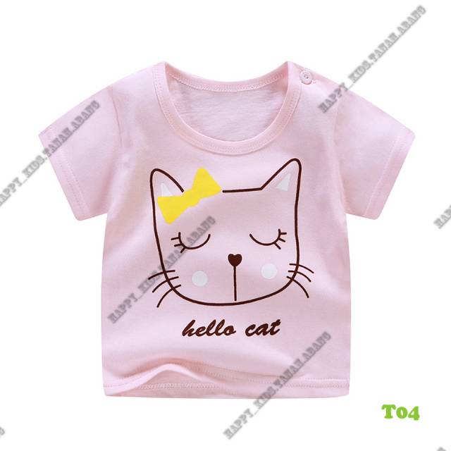 Kaos anak perempuan lucu / t-shirt anak lucu / kaos anak impor / pakaian anak perempuan 0-5tahun