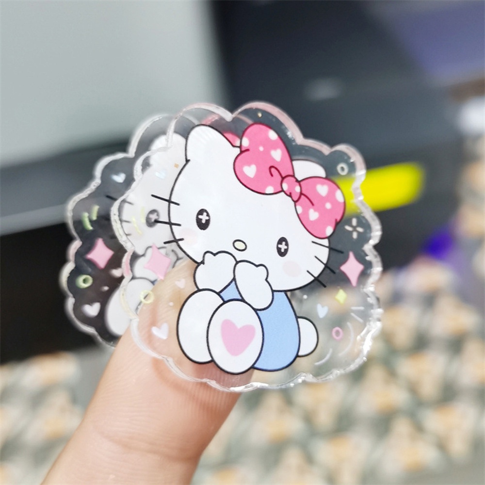 1pc Klip Kertas Bahan Akrilik PP Transparan Motif Kartun Anjing Yugui Melody Untuk Kantor / Sekolah