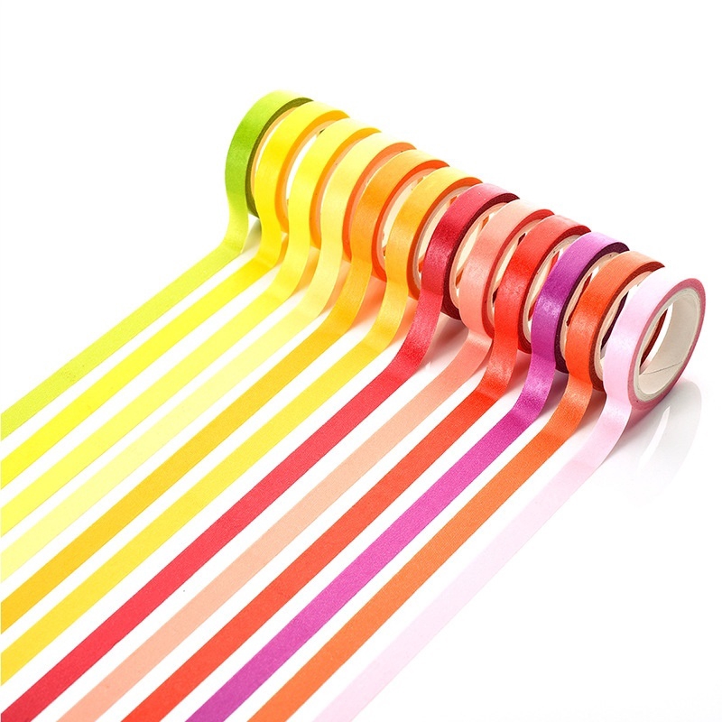 40Pcs / Set Stiker Washi Tape 40 Warna untuk Dekorasi Scrapbook
