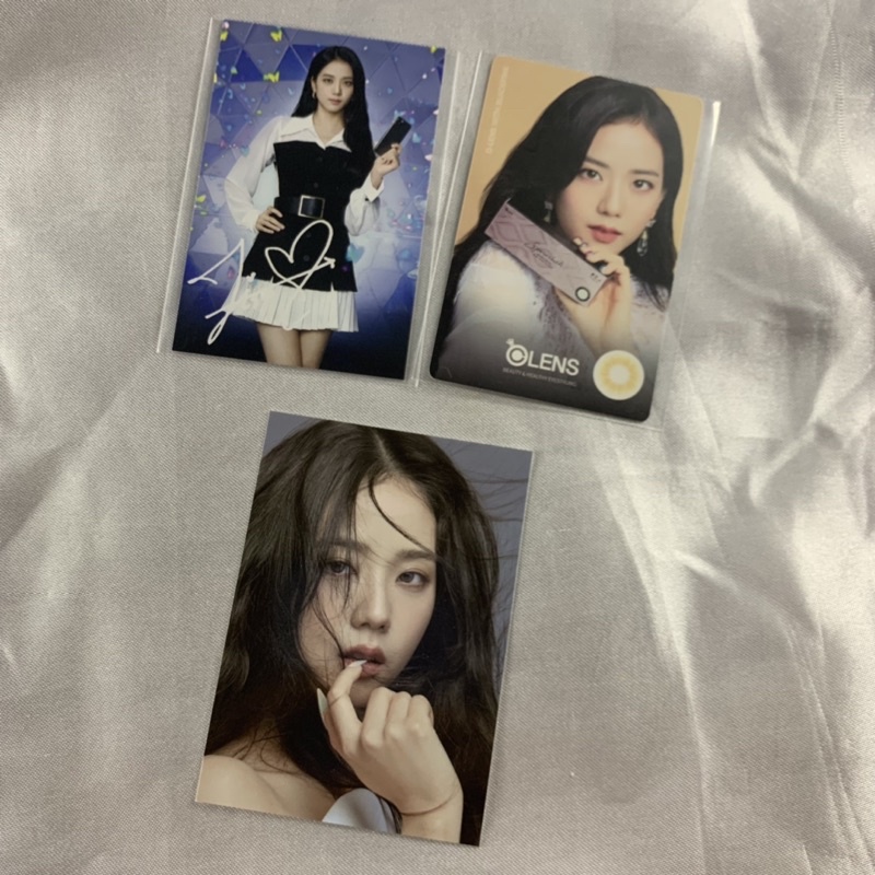 Blackpink Jisoo Photocard Olens HK Hello Bubble Globe ver 2 Official Sharing PC - HB Ver. 2 mise en 