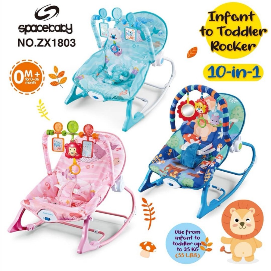 *HAZELCARE* Bouncer Space Baby Rocker 10 in 1 10in1 boncer Spacebaby Kursi Ayunan Goyang Bayi ZX1803