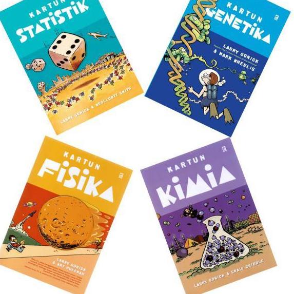 New - Buku Kartun Fisika  Kartun Kimia Statistik Genetika Non Komunikasi Lingkungan Kalkulus Biology