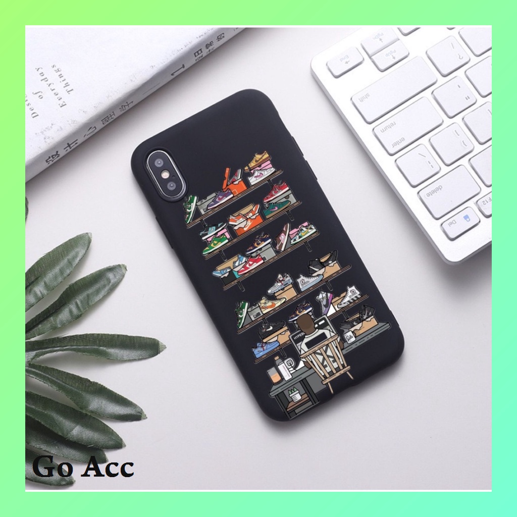 Softcase Motif Sepatu Rak BB06 for Iphone 6 6s 6g 6+ 6s+ 7 8 7+ 8+ X Xs 11 12 13 14+ Plus Pro Max