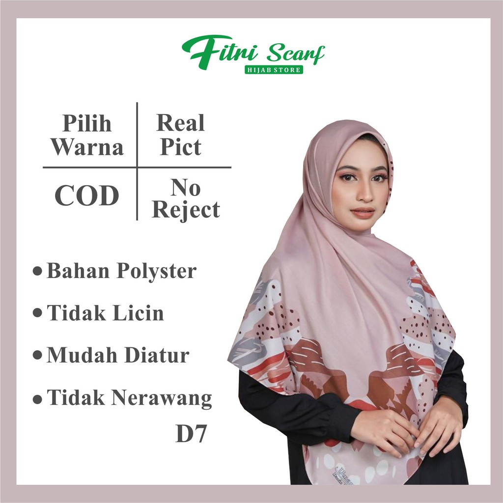 JILBAB PILIH WARNA PILIH MOTIF UMAMA hijab motif krudung motif segiempat BASIC VOAL MOTIF D7 102