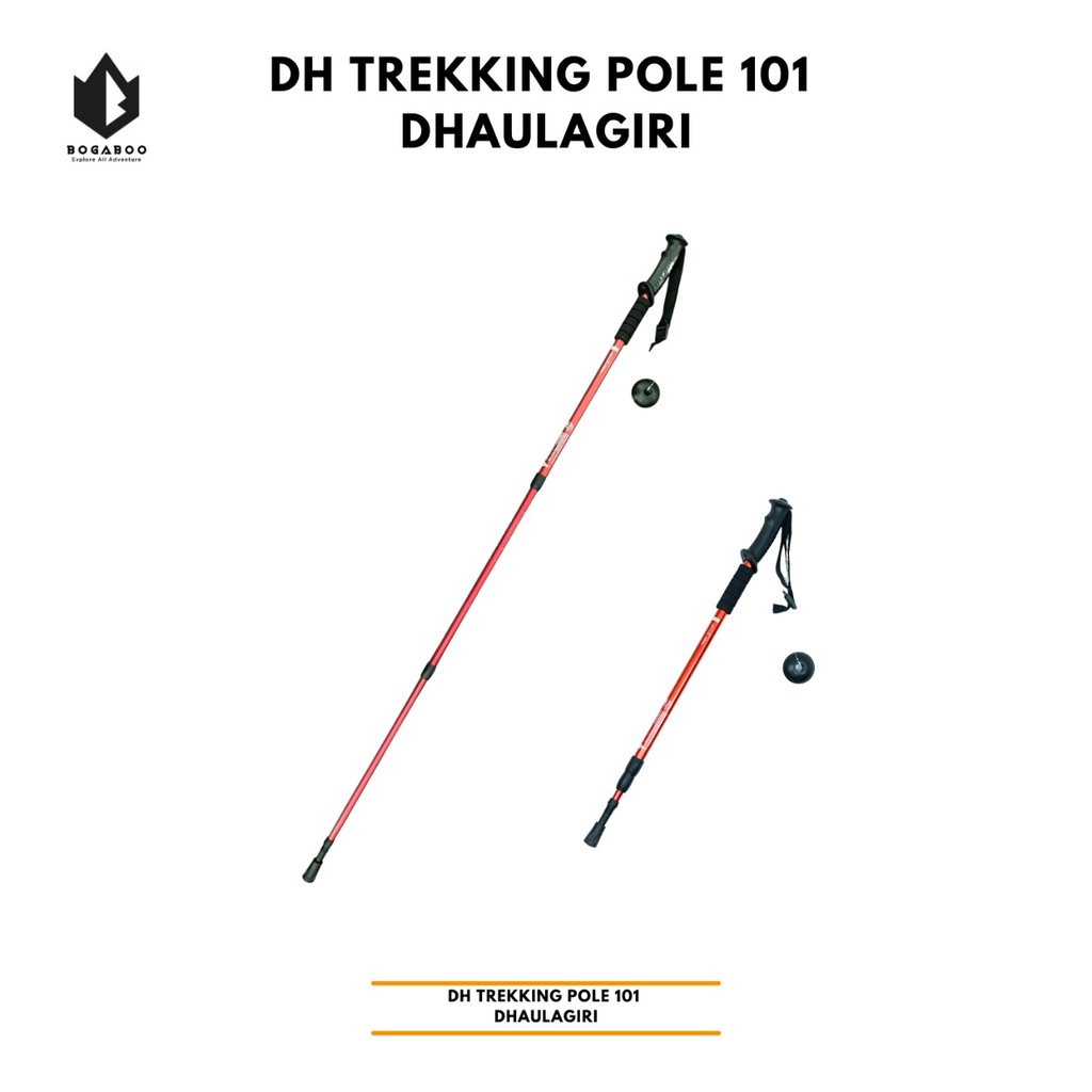Trackpole atau tongkat gunung merk dhaulagiri antishock bahan duralumin