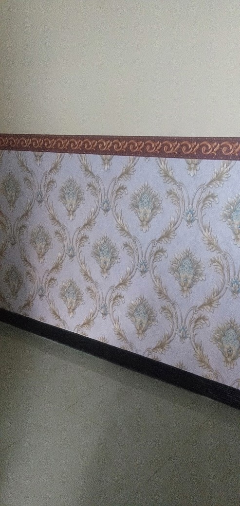 Baru -murah Wallpaper Dinding Vinyl Premium Timbul Tebal Coklat Batik Emas Gold Damaskus Mewah W0111