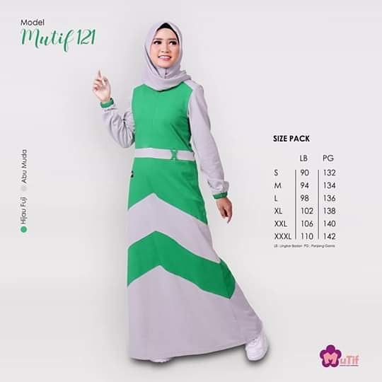 GAMIS MUTIF 121 HIJAU FUJI