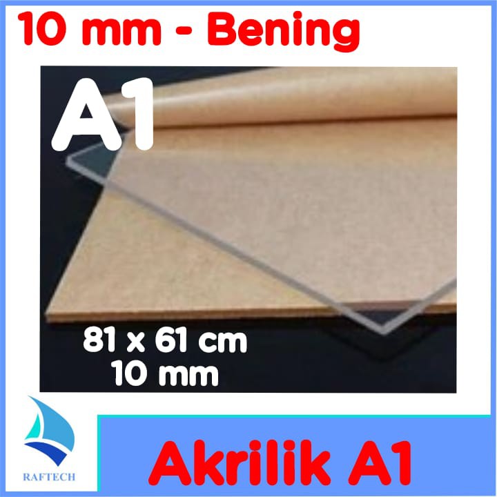 Akrilik / Acrylic A1 Tebal Bening 10 mm Acrylic Marga Cipta