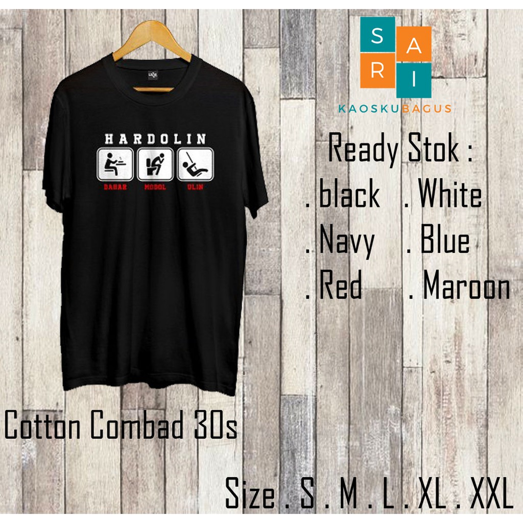Baju / Tshirt Distro / Hardolin Kata kata Sunda Lucu