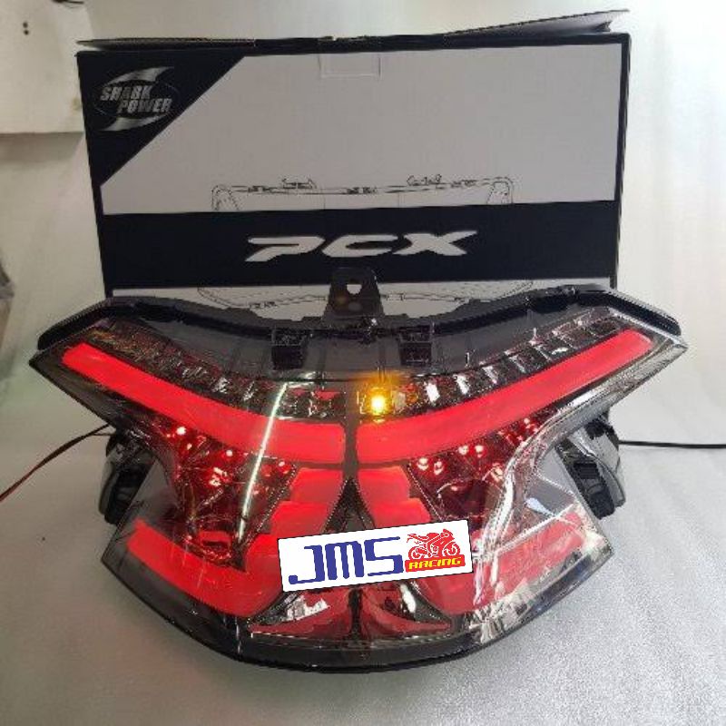 lampu stop belakang pcx 150 lokal 3 in1 warna putih merah biru sen kuning running pnp