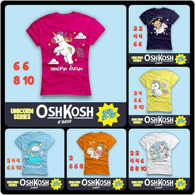Kaos anak perempuan oshkosh