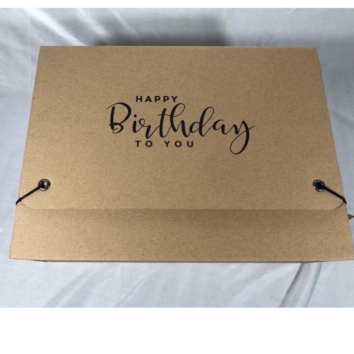

happy birthday simple box premium look size : 30x22x10 dan 32,5x28x11 include hangtag